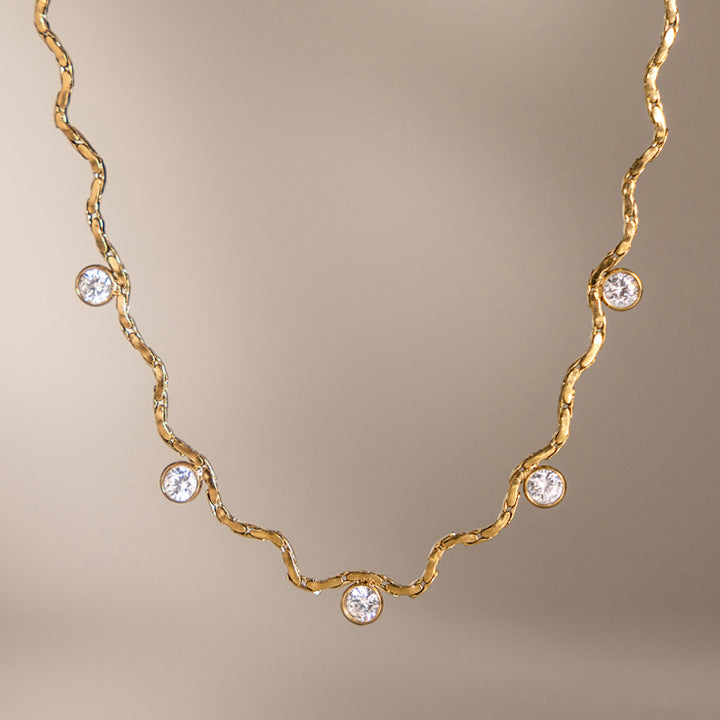 Bliss Diamond Dainty Necklace