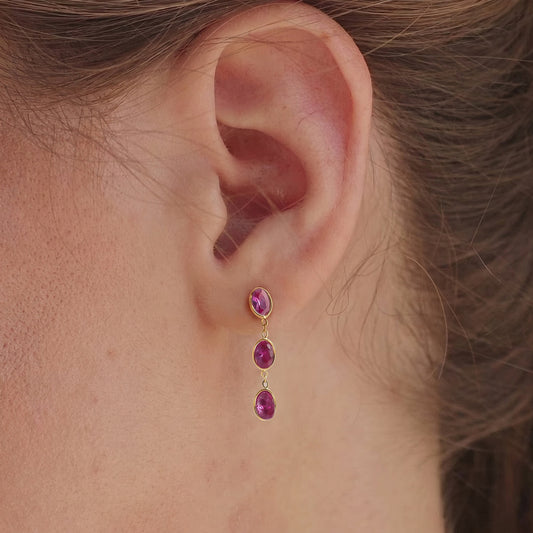 Shimmer Diamond Dangle Earrings