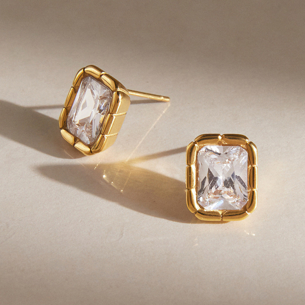 Classic Diamond Stud Earrings