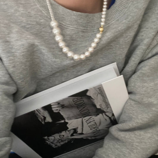 14K Gold Premium Irregular Pearl Necklace