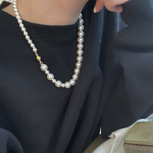 14K Gold Luxury Pearl Necklace