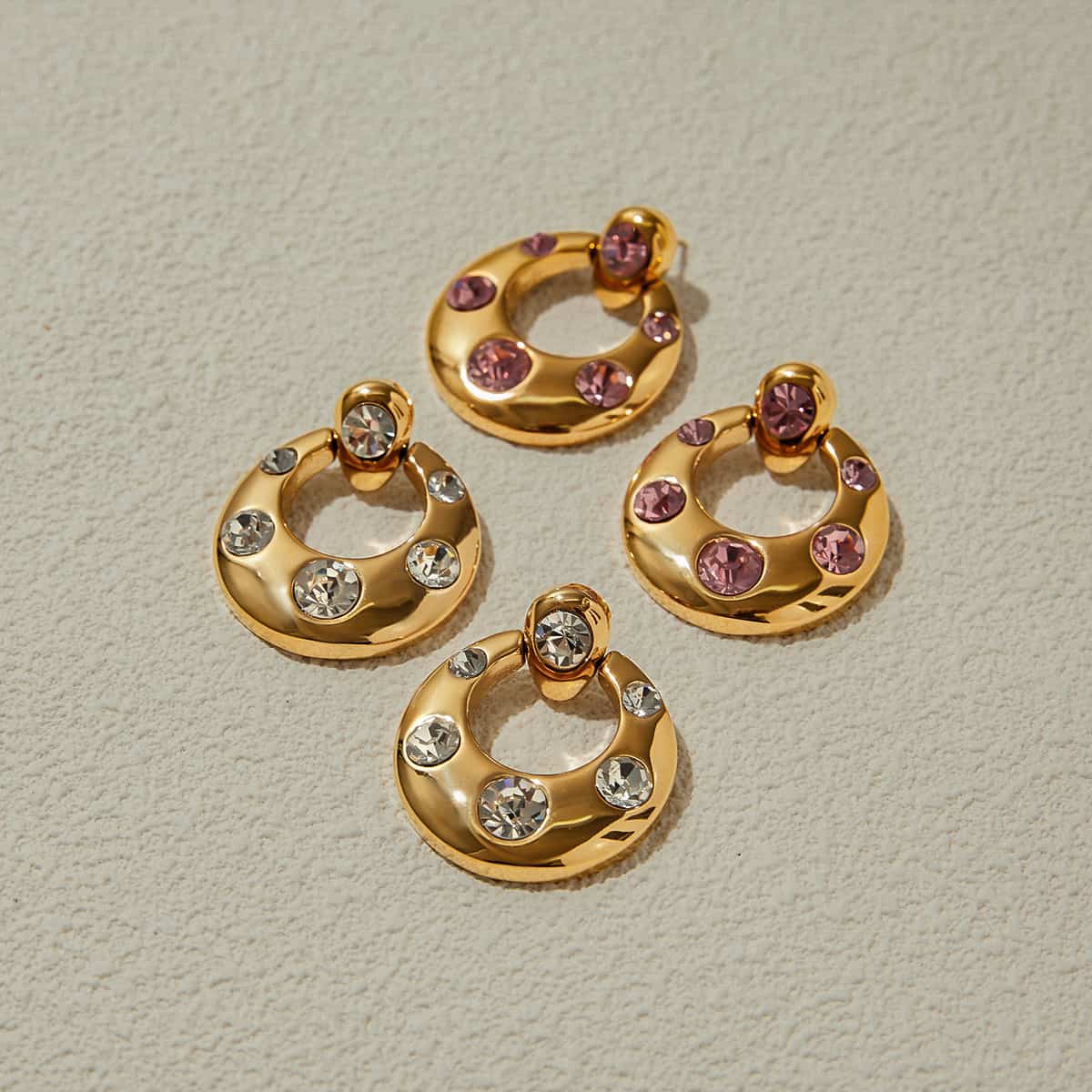 Estella Pink Diamond Dangle Earrings