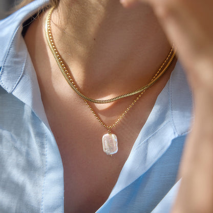Bianca Baroque Pearl Pendant Necklace