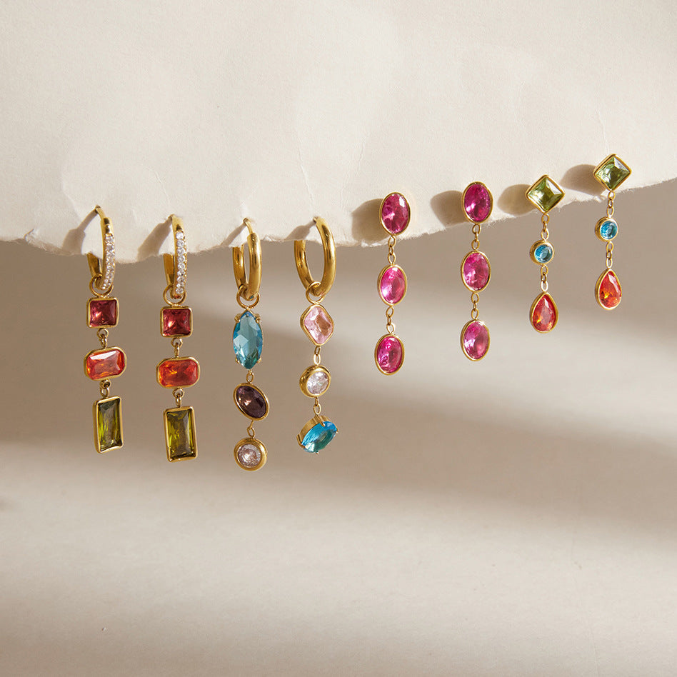Amour Diamond Dangle Earrings