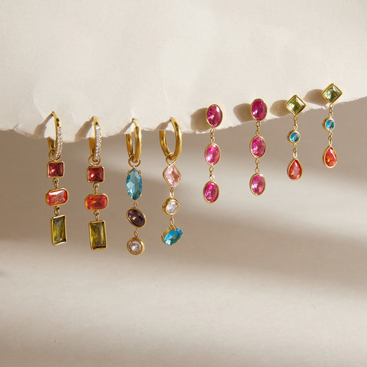 Luz Diamond Dangle Earrings