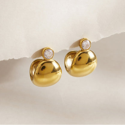 Karina Diamond Hoop Earrings