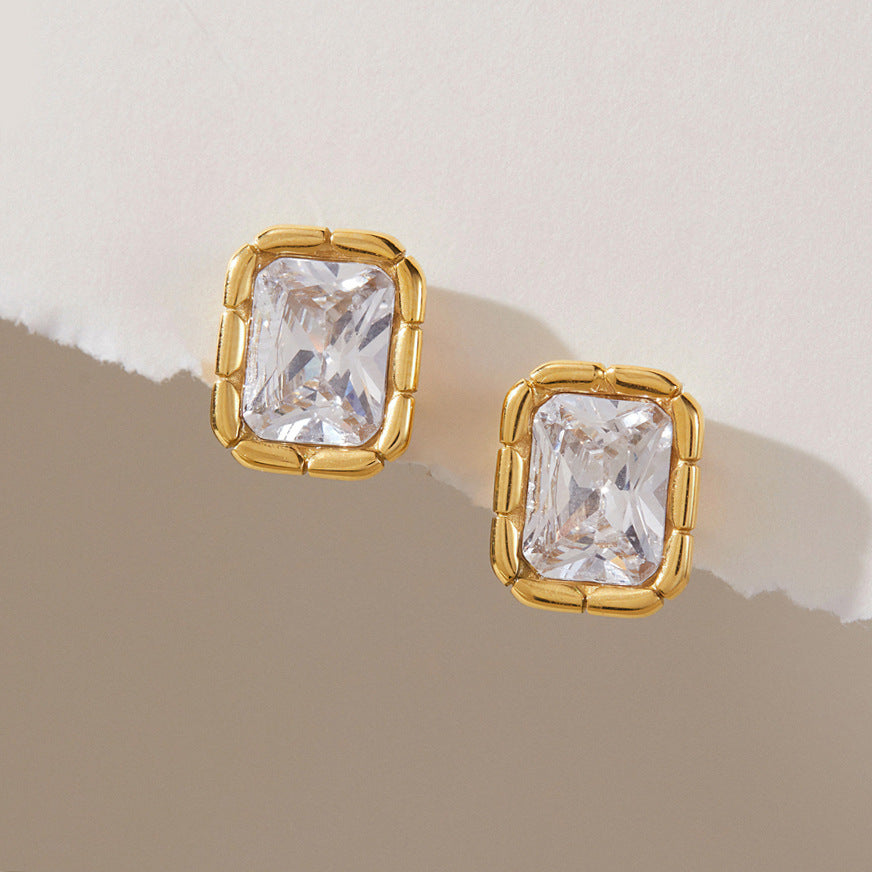 Classic Diamond Stud Earrings