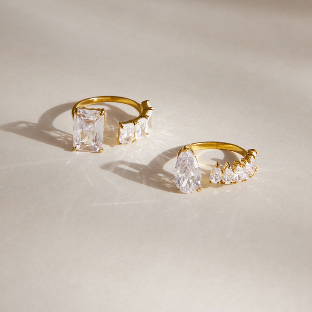 Lumina Luxurious Diamond Open Ring