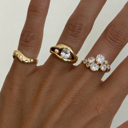 Bliss Luxurious Diamond Open Ring