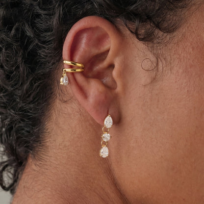 Havana Diamond Drop Earrings