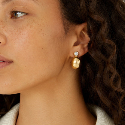 Karina Diamond Hoop Earrings