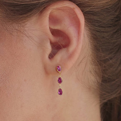 Shimmer Diamond Dangle Earrings