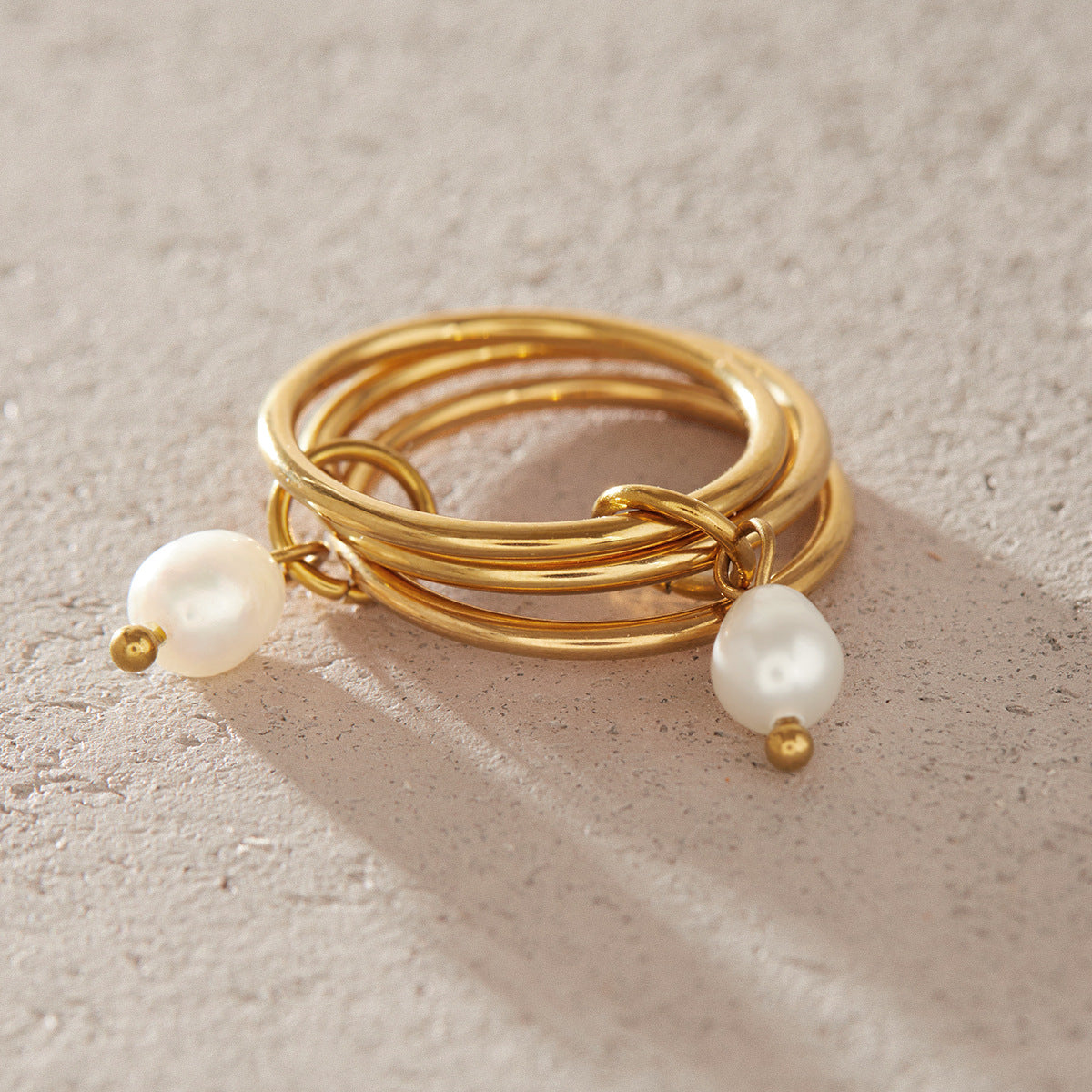 Luna Multi-layered Pearl Ring