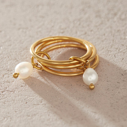 Luna Multi-layered Pearl Ring