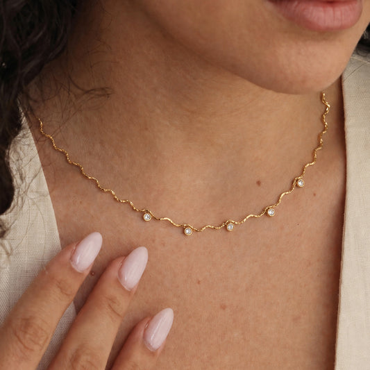 Bliss Diamond Dainty Necklace
