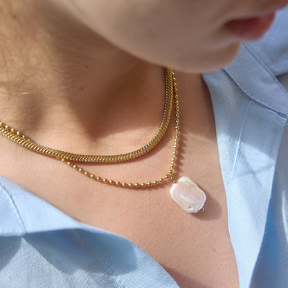 Bianca Baroque Pearl Pendant Necklace