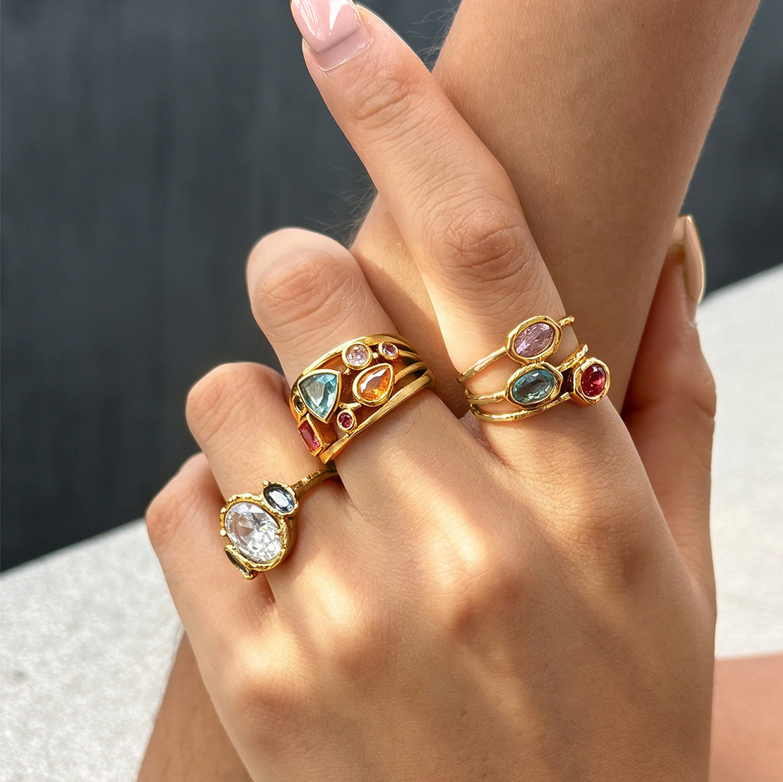 Mira Gemstone ring
