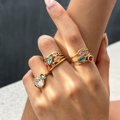 Mira Gemstone ring