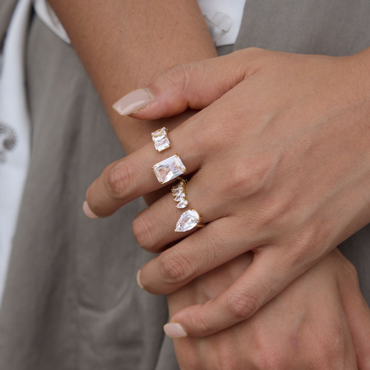Lumina Luxurious Diamond Open Ring