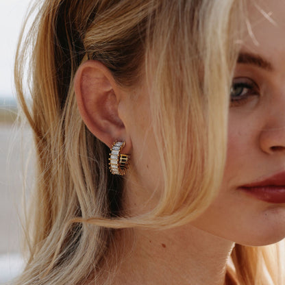 Harper Luxurious Diamond Hoop Earrings