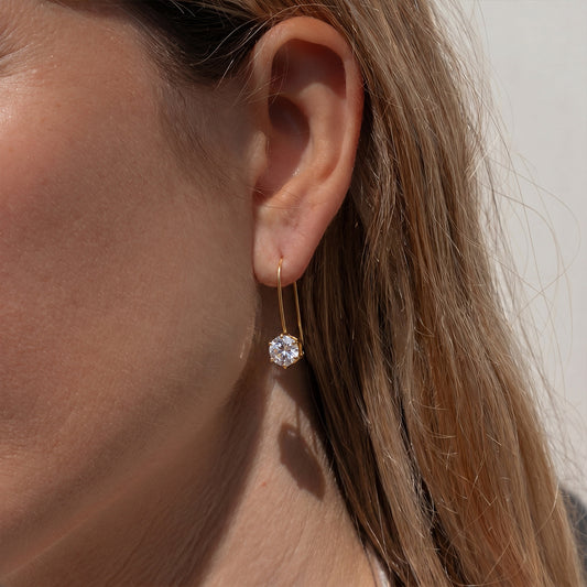 Glint Diamond Dangle Earrings