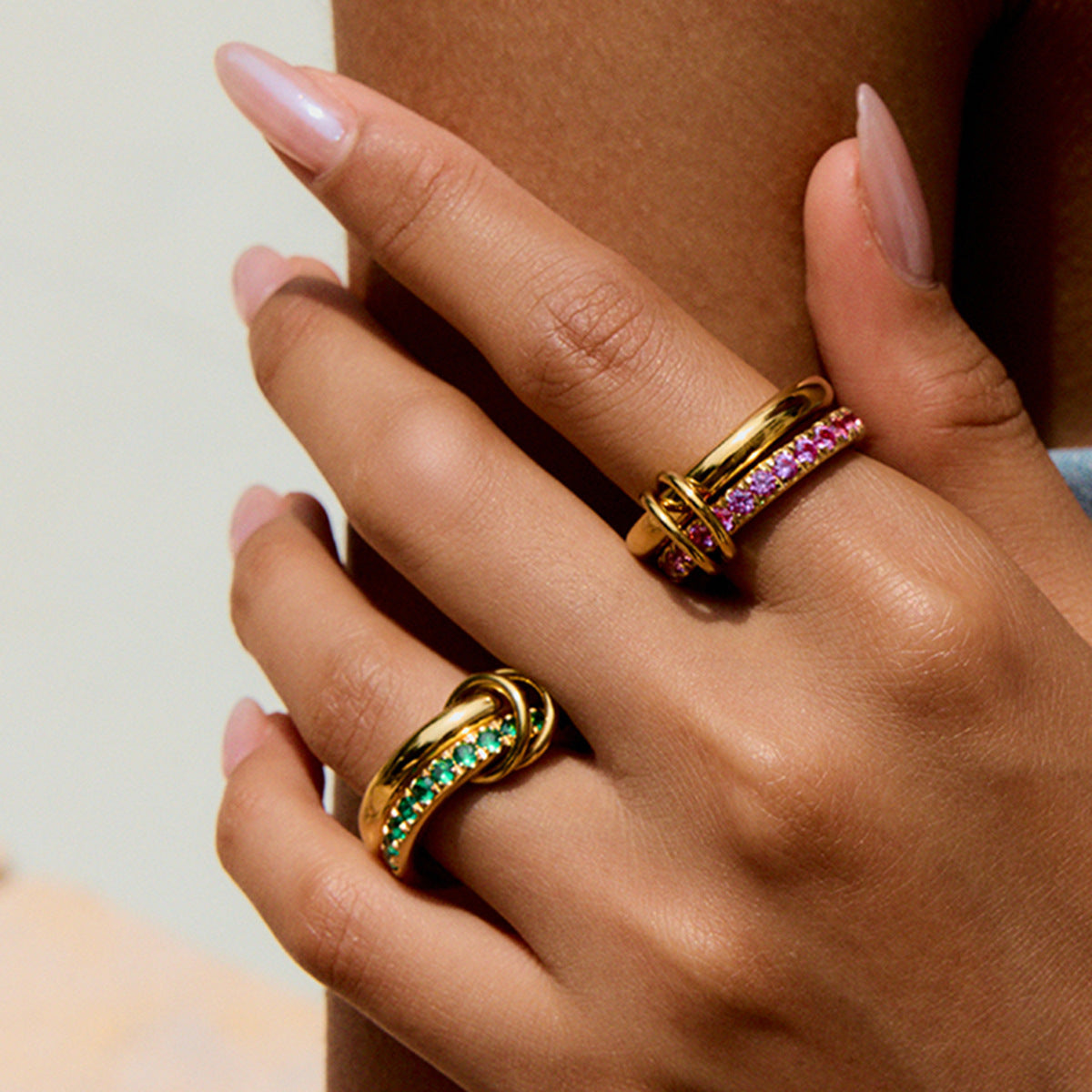 Soleil Stackable Diamond Rings