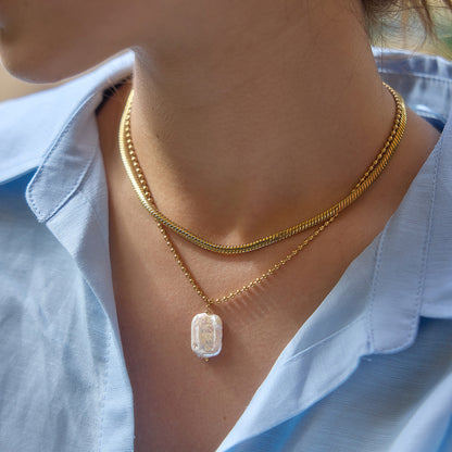 Bianca Baroque Pearl Pendant Necklace