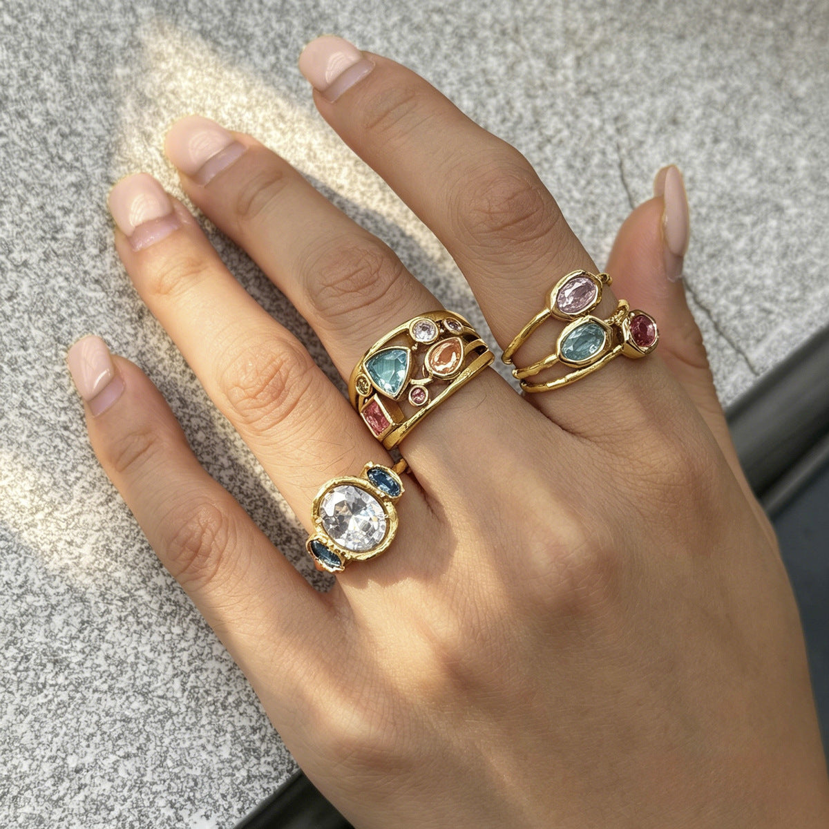 Mira Gemstone ring