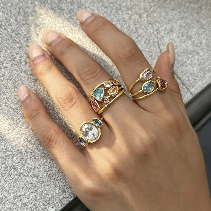 Mira Gemstone ring