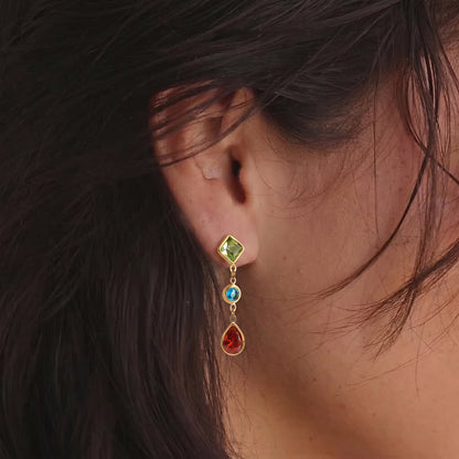 Amour Diamond Dangle Earrings