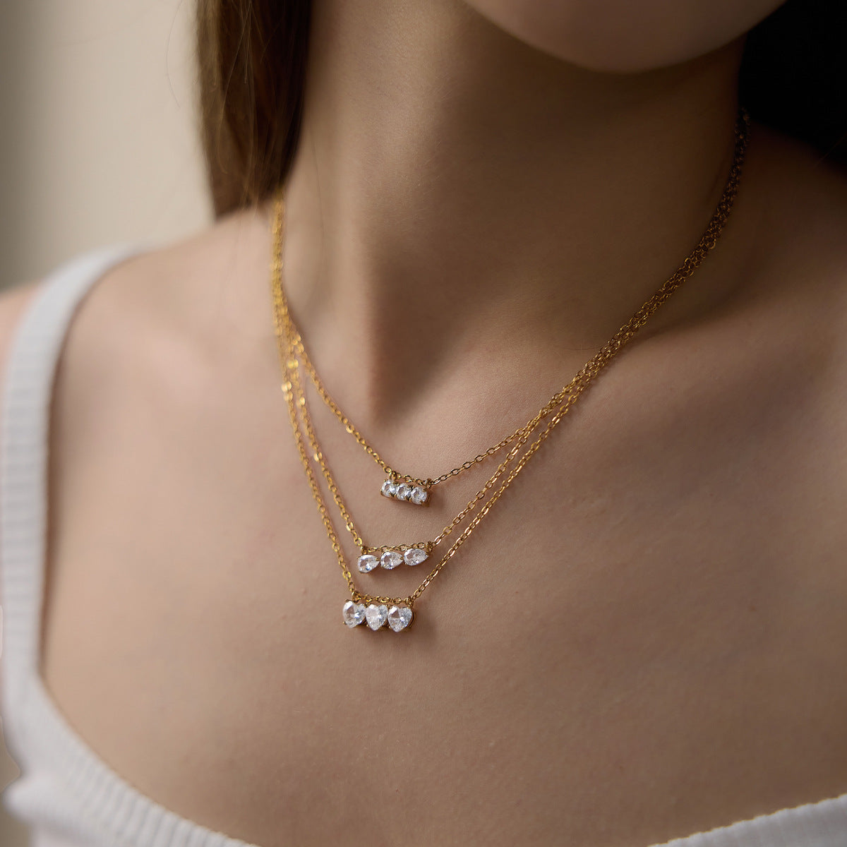 Lyra Diamond Pendant Necklace
