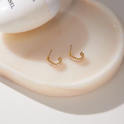Harper Luxurious Diamond Hoop Earrings