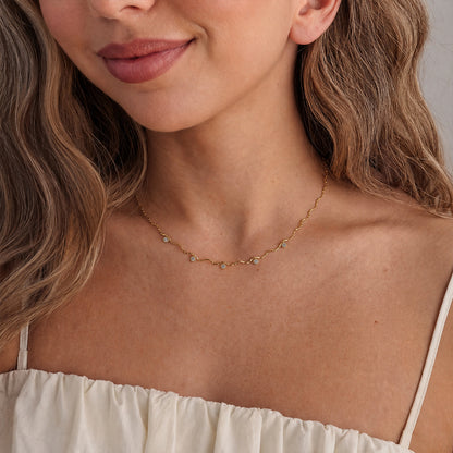 Bliss Diamond Dainty Necklace
