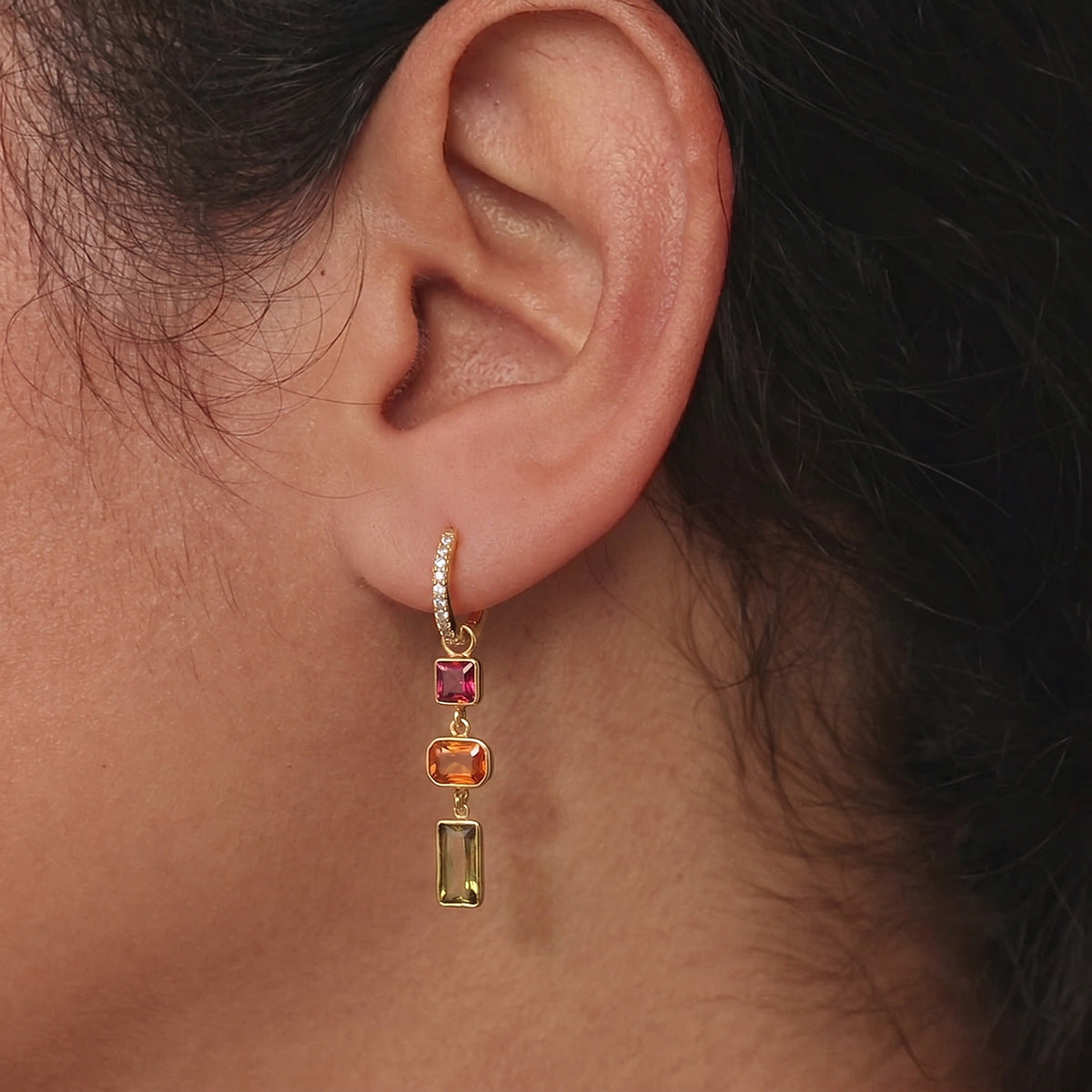Bijou Diamond Dangle Earrings