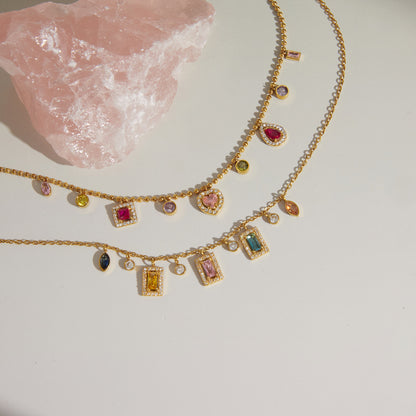 Athena Luxurious Gemstone Pendant Necklace