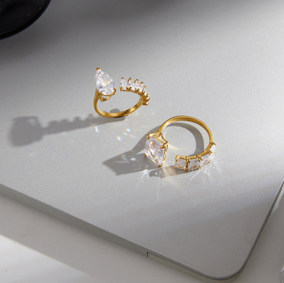 Lumina Luxurious Diamond Open Ring