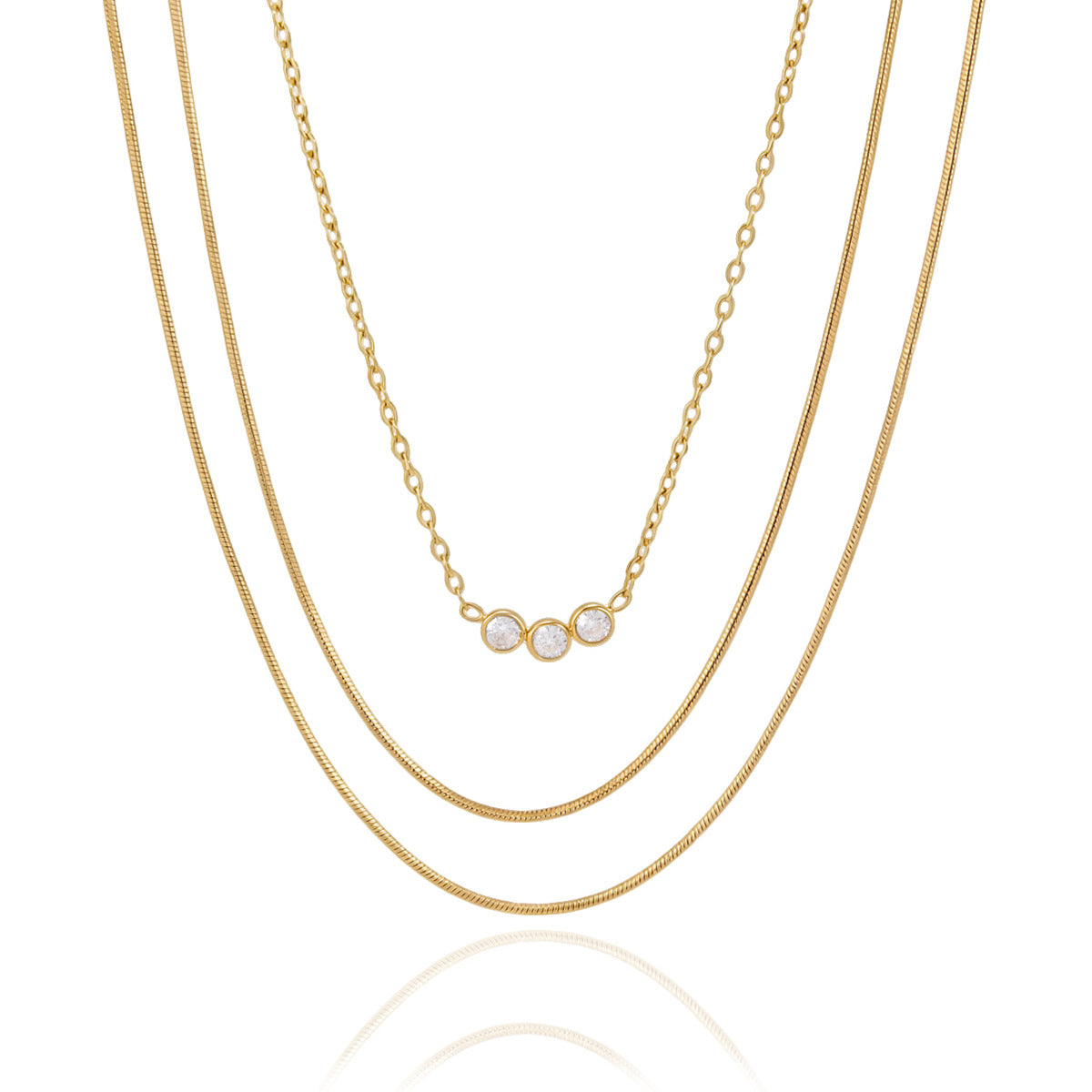 Glimmer Layered Dainty Necklace | Vinajewelry
