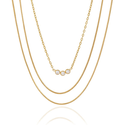Glimmer Layered Dainty Necklace | Vinajewelry