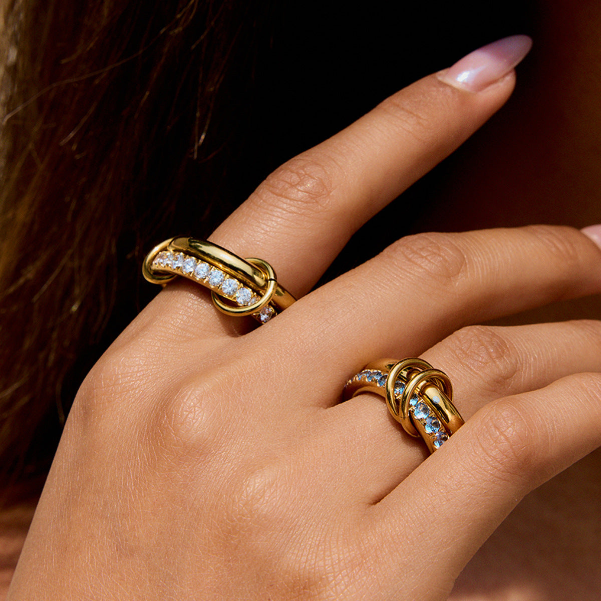 Soleil Stackable Diamond Rings