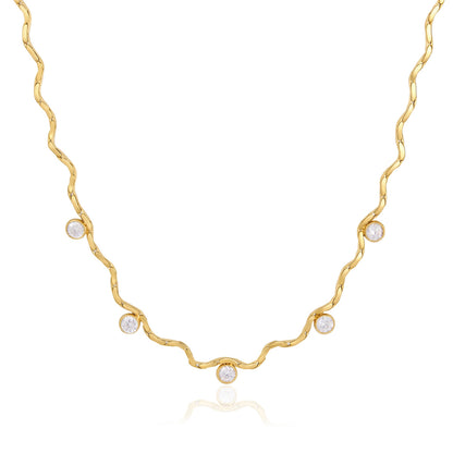 Bliss Diamond Dainty Necklace | Vinajewelry