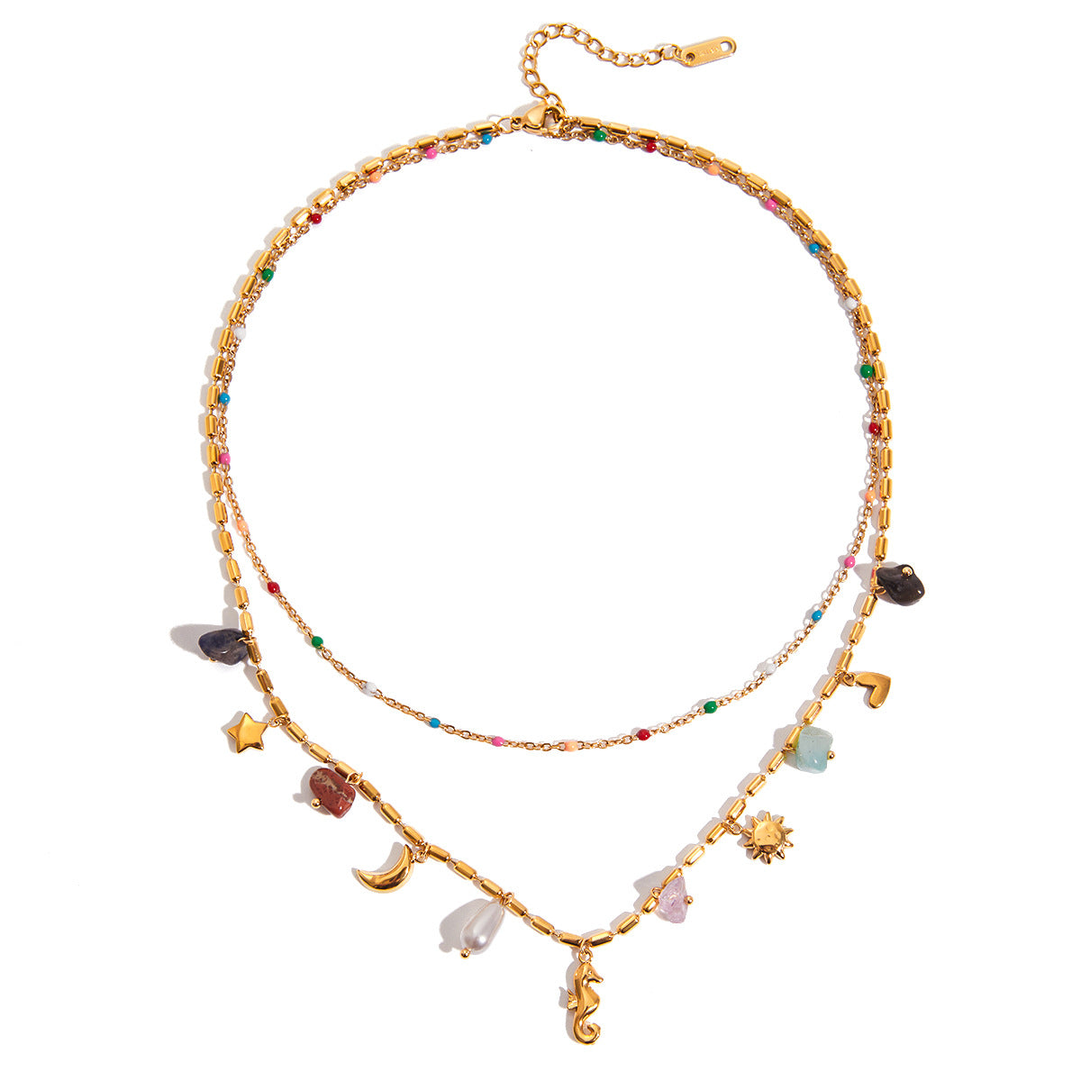 Allegra Bohemian Jade Pendant Necklace | Vinajewelry