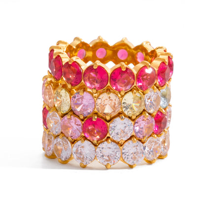 Svetlana Diamond Simulant Eternity Ring | Vinajewelry