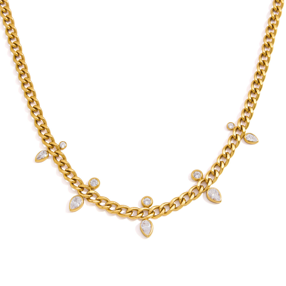 Minimalist Diamond Collarbone Necklace | Vinajewelry