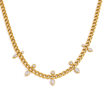 Minimalist Diamond Collarbone Necklace | Vinajewelry