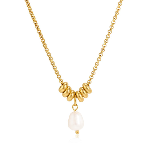 Selene Freshwater Pearl Pendant Necklace | Vinajewelry