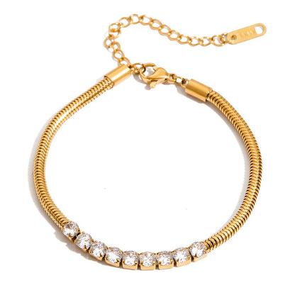 Fluid Diamond Tennis Bracelet