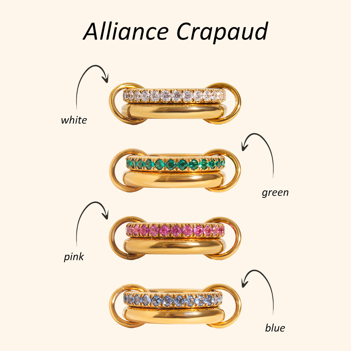 Soleil Stackable Diamond Rings