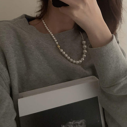 14K Gold Premium Irregular Pearl Necklace