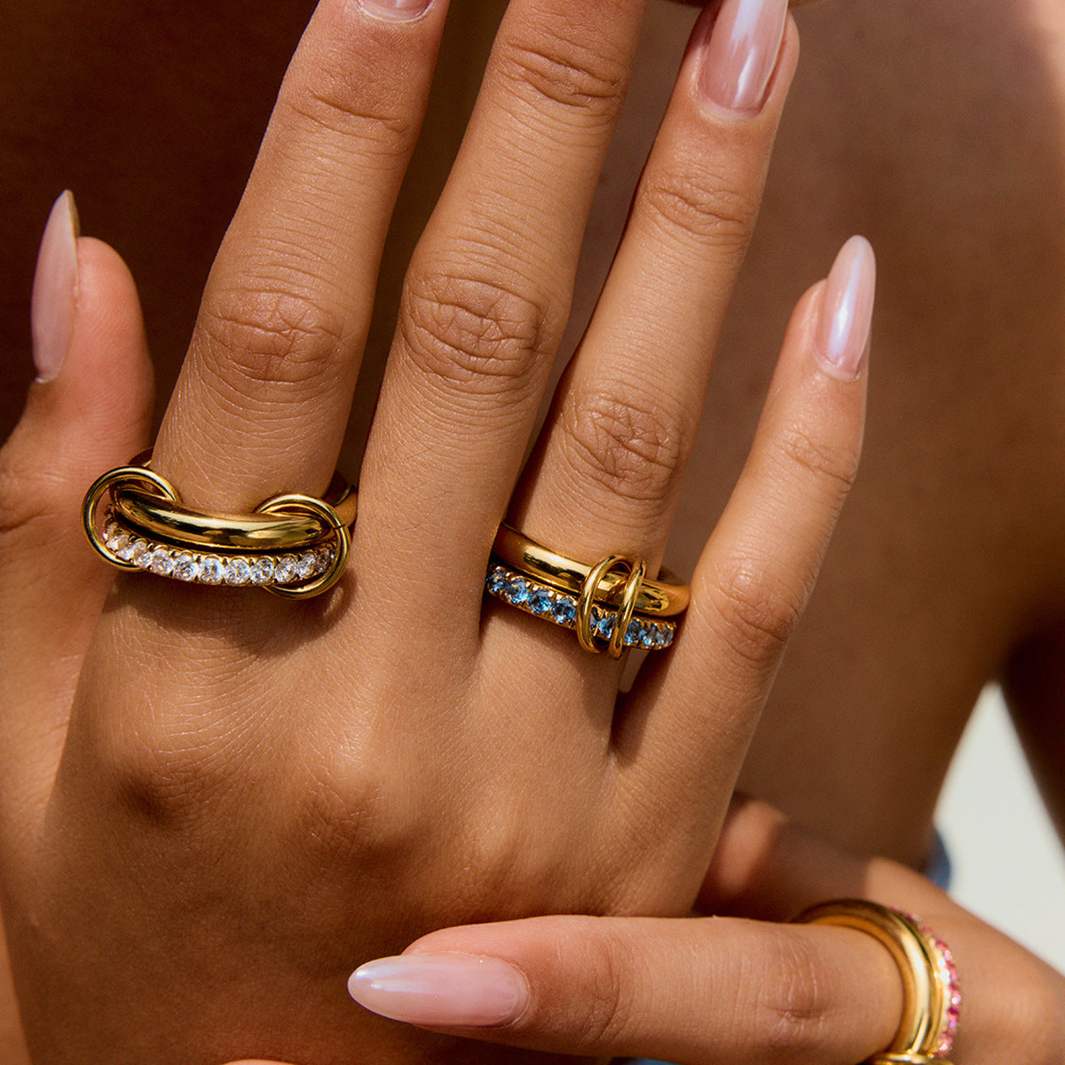 Soleil Stackable Diamond Rings