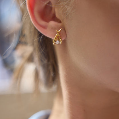 Milan Diamond Stud Earrings